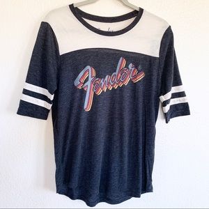 Fender x Lucky Brand Raglan Graphic Tee T-shirt